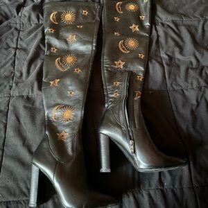Azalea Wang thigh high celestial boots